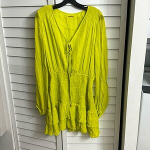 ALEXIS smocked mini dress